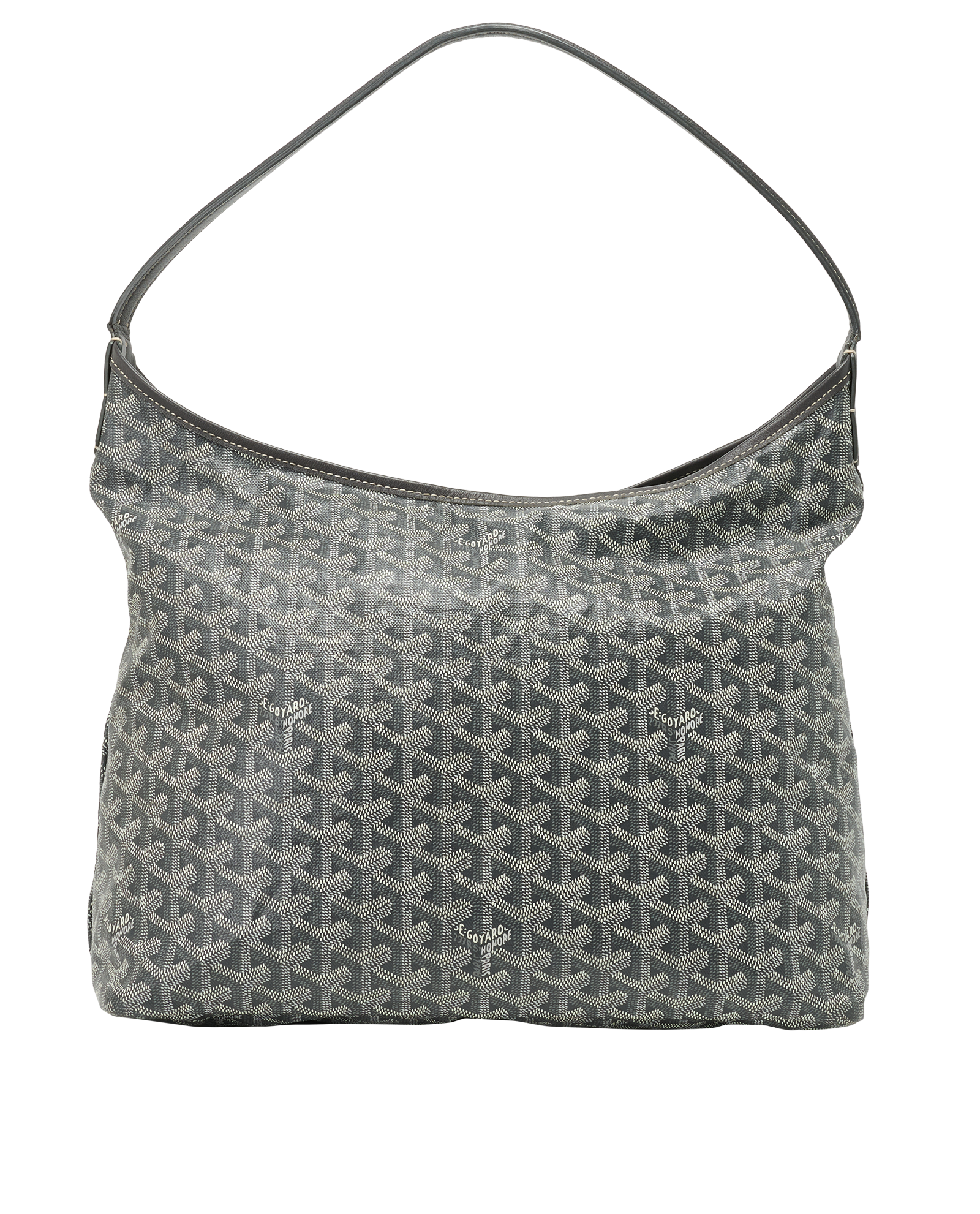 Boheme Hobo Bag, &pound;2,100, Handbags, Grey, Canvas, Back view